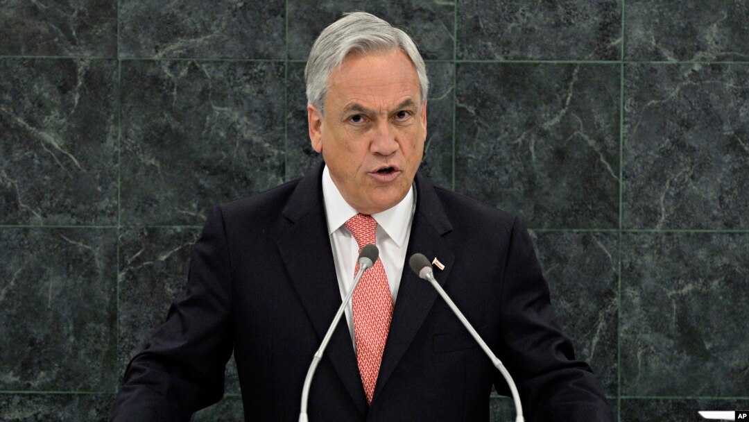 El presidente de Chile, Sebastián Piñera agradeció durante su discurso a los países que apoyan su ingreso al Consejo de Seguridad de la ONU.