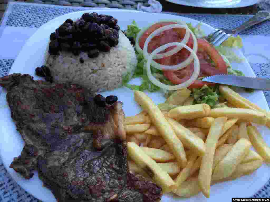 Un plat servi dans le village olympique