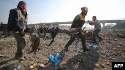 Syria, White Helmet rescuer