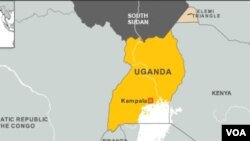 Peta perbatasan Sudan Selatan-Uganda (foto: ilustrasi).