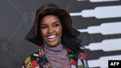 Somali American model Halima Aden arrives for the Savage X Fenty Show Presented By Amazon Prime Video at Barclays Center on Sept. 10, 2019 in Brooklyn, NY.