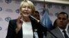 FILE - Venezuela's chief prosecutor Luisa Ortega Diaz talks to the media during a news conference in Caracas, Venezuela May 24, 2017. 