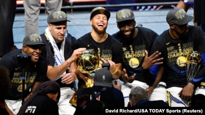 NBA Finals: 'Golden' standard, as Warriors sweep Cavs to win title