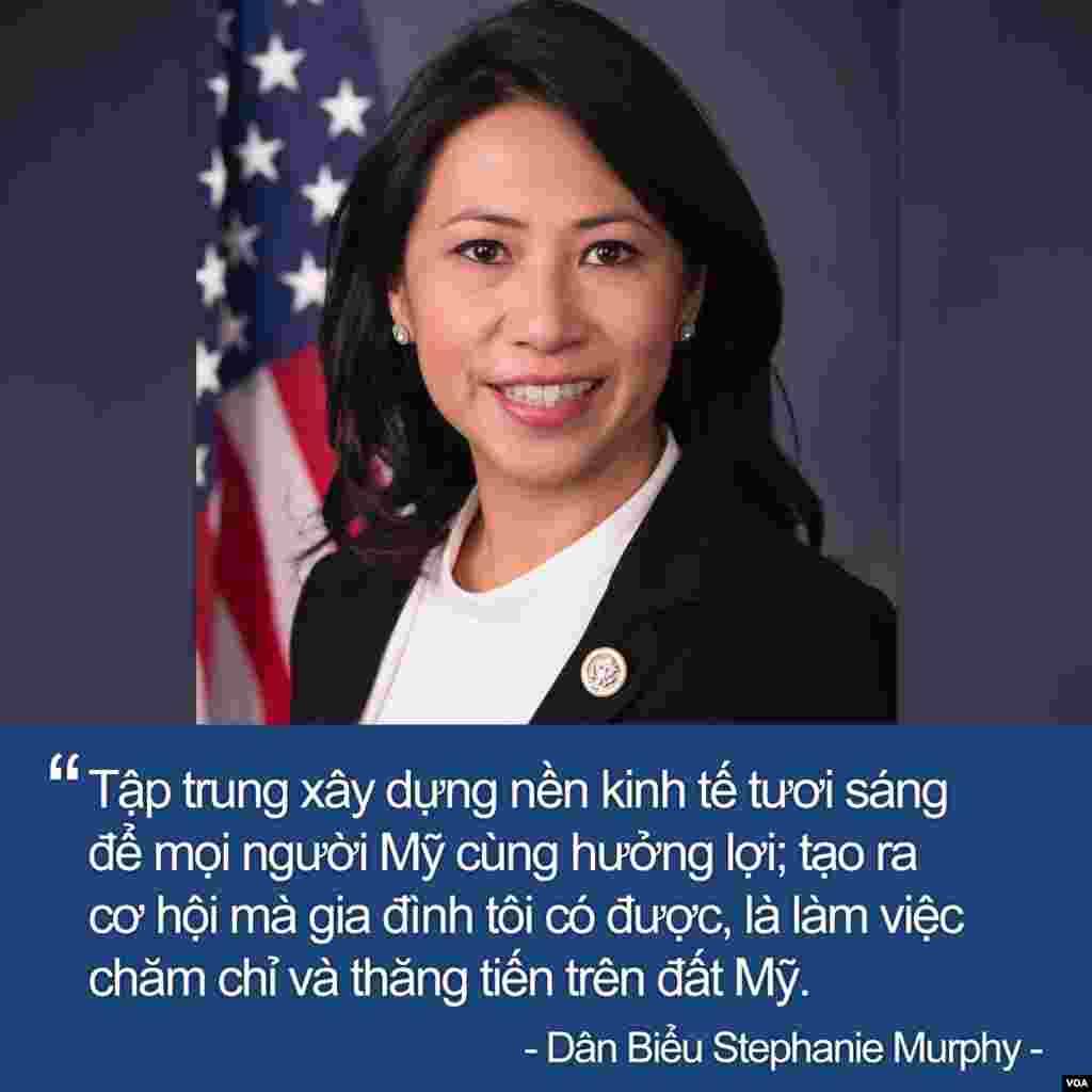 Bà Stephanie Murphy, nữ dân biểu gốc Việt đầu tiên trong Quốc hội Hoa Kỳ, tái tranh cử đại diện cho Địa hạt số 7 của tiểu bang Florida.