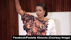 Jeanine Mabunda, élue présidente de l'Assemblée nationale, à Kinshasa, RDC, le 24 avril 2019. (Facebook/Paulette Kimuntu)