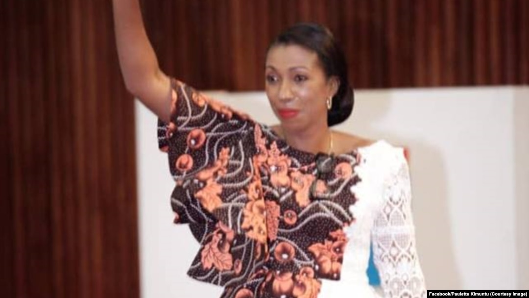 Jeanine Mabunda, élue présidente de l'Assemblée nationale, à Kinshasa, RDC, le 24 avril 2019. (Facebook/Paulette Kimuntu)