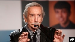 FILE - Playwright Edward Albee is seen at the Point Foundation Honors New York Gala in New York City, April 16, 2012. 