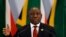 FILE - South African President Cyril Ramaphosa addresses a media conference at the end of the BRICS Summit in Johannesburg, South Africa, Friday, July 27, 2018.
