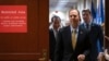 House Intelligence Committee Chairman Adam Schiff, D-Calif., leaves a secure area at the Capitol to speak to reporters, in Washington, Oct. 28, 2019.