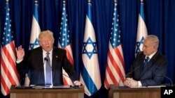 Los líderes Donald Trump, izquierda, y Benjamin Netanyahu comparten la esperanza de alcanzar la paz y la prosperidad entre Israel y Palestina.