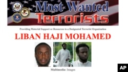 FILE - This Most Wanted flyer provided by the FBI shows Liban Haji Mohamed.