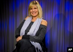 FILE - Singer Debby Boone poses for a photo at the AP television studios in Los Angeles, Dec. 8, 2017.