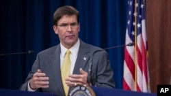 Menteri Pertahanan AS Mark Esper mengecam serangan Turki. 