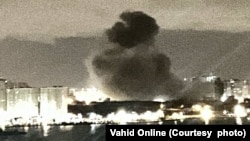 گزارش شده که این تصویر انفجارهایی را در بامداد روز جمعه در حوالی چیتگر نشان می‌دهد