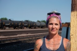 Blackjewel worker Melissa Worden, poses for a photo in Gillette, Wyo., Sept. 5, 2019. When Blackjewel shut down Belle Ayr and Eagle Butte mines, July 1, 2019, people thought they would reopen. “I don’t think we’ll ever be that naive again," she said.