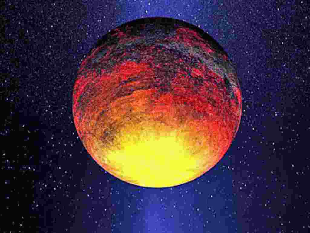 This is an artist rendering provided by NASA one of the smallest planets that Kepler has found - a rocky planet called Kepler-10b - that measures 1.4 times the size of Earth and where the temperature is more than 2,500 degrees Fahrenheit, January 2011