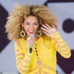 Beyonce performing in New York earlier this month