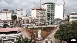 Une vue du centre-ville de Conakry le 12 octobre 2020. AFP / John Wessels 