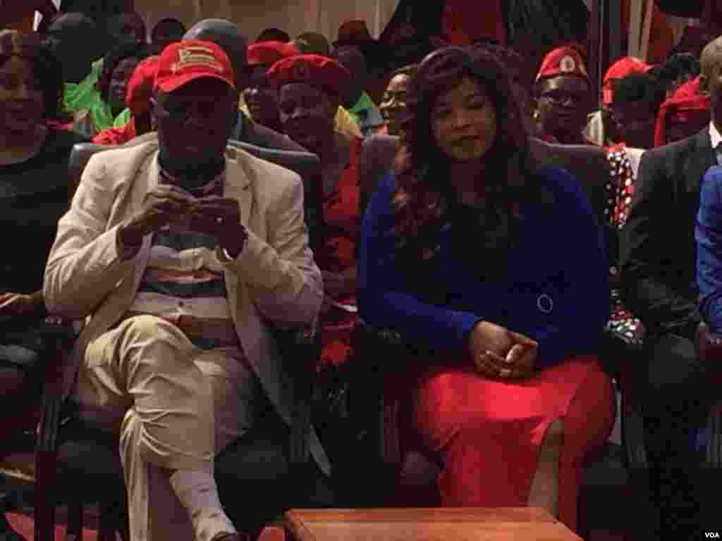 Morgan Tsvangirai and his wife, Elizaberth.