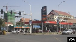 This gas station, Caltex, was where political analyst Kem Ley was shot, Phnom Penh, Cambodia, July 10, 2016. 