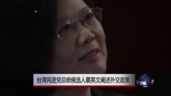 台湾民进党总统候选人蔡英文阐述外交政策