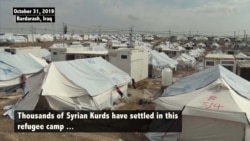 Syrian Kurdish Refugees Speak of Difficulties at Camp