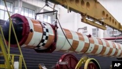 러시아 국방부가 지난 2019년 2월 핵 추지 수중 드론 '포세이돈' 개발 영상을 공개했다.