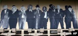 Purple Gang of Detroit is seen outside the Mob Museum