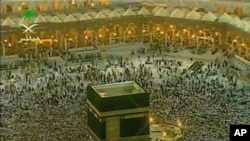 The pilgrims circle the Kaaba, considered by Muslims the house of God, inside the Grand mosque in Mecca, Saudi Arabia (file photo)