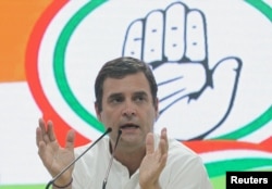 Rahul Gandhi, President of India's main opposition Congress party, addresses a news conference in New Delhi, India, May 23, 2019.