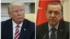 دونالد ترامپ رئیس جمهوری ایالات متحده (چپ) و رجب طیب اردوغان رئیس جمهوری ترکیه