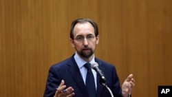 Le commissaire des Nations unies pour les droits de l'homme, Zeid Ra'ad Al Hussein, en visite en Corée du Sud en juin 2015 pour l'ouverture d'un nouveau bureau des droits de l'homme de l'ONU chargé de travailler spécifiquement sur la situation des droits de l'homme en Corée du Nord. (AP Photo / Lee Jin-man)