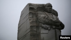 FILE - The Martin Luther King Jr. Memorial in Washington, Jan. 18, 2015.