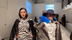 La presencia de los hispanos y especialmente de profesionales venezolanos tanto modelos como diseñadores, se destacó en la Semana de la Moda en Nueva York. Foto: Ronen Suarc, VOA.