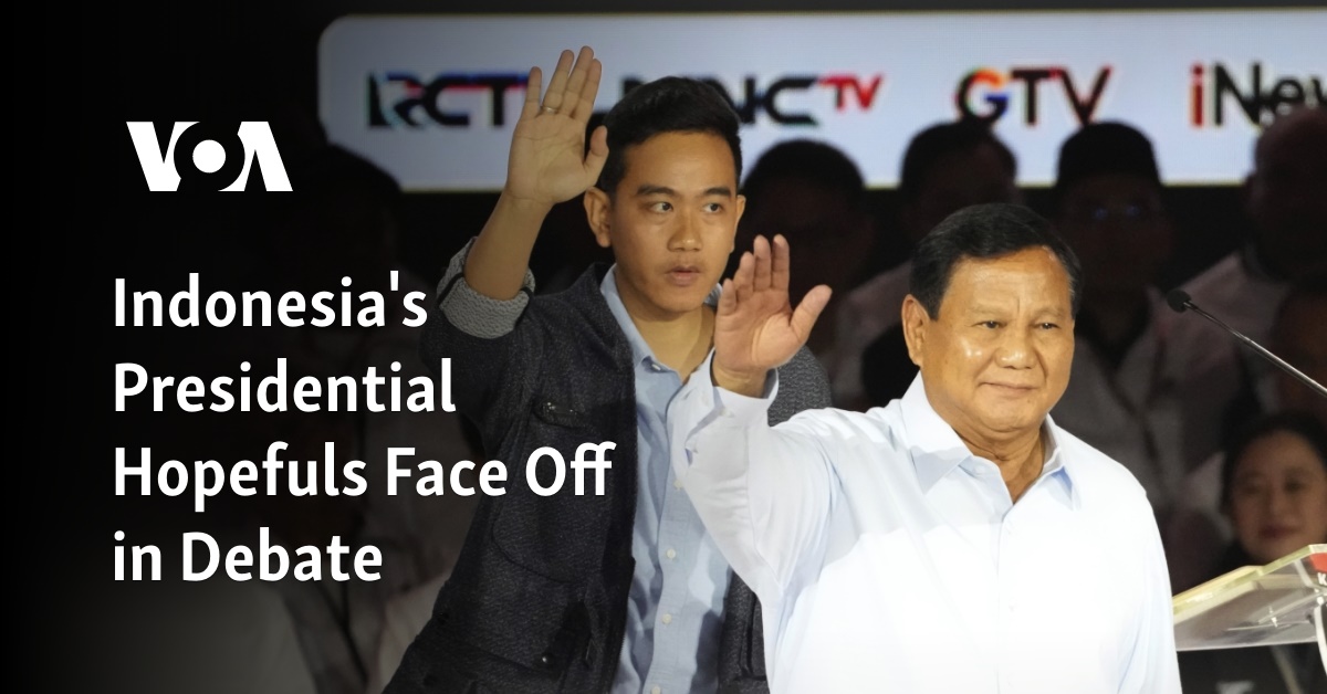 Indonesia's Presidential Hopefuls Face Off in Debate