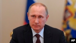 18일 국가안보회의를 주관하는 푸틴 대통령 (자료 사진)