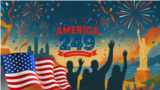示意图：庆祝美国建国249周年。