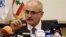 FILE - Lebanese Finance Minister Ali Hassan Khalil speaks during a press conference in Beirut, Lebanon, March 30, 2017. 