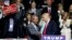 Republican presidential candidate Donald Trump welcomes Nigel Farage, left, ex-leader of the British UKIP party, to speak at a campaign rally in Jackson, Miss., Wednesday, Aug. 24, 2016.