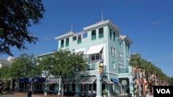 El pueblo de Celebration conforma una comunidad de 11.000 habitantes en el estado de Florida.