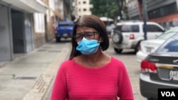 La enfermera y activista venezolana Ana Rosario Contreras en conversación con la Voz de América en Caracas, el 5 de marzo de 2021. [Foto: VOA/Álvaro Algarra]