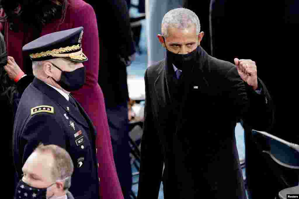 El expresidente Barack Obama durante la toma de posesi&#243;n presidencial del presidente Joe Biden y la vicepresidenta electa Kamala Harris, en Washington. 20 de enero de 2021.