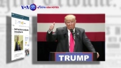 VOA60 Elections - NBC News: Trump's national lead has shrunk