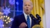 FILE - President Joe Biden speaks during a Hanukkah reception in the East Room of the White House in Washington, Dec. 16, 2024.