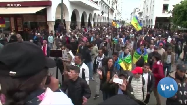 Manifestation à Rabat pour réclamer la libération des détenus du Hirak