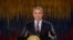 FILE - Colombia's President Ivan Duque addresses the nation in a televised speech, in Bogota, Colombia, Nov. 22, 2019.