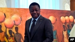 Le président du Togo, Faure Gnassingbe, lors d'une visite au Vatican le 29 avril 2019.