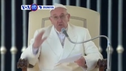 VOA60 DUNIYA: VATICAN CITY Paparoma Francis ya gabatar da jawabinsa na karama a dandalin St Peter, Maris 2, 2016