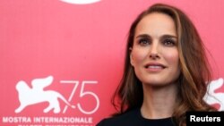 Actor Natalie Portman, star of the film "Vox Lux," at the 75th Venice International Film Festival, Venice, Italy, Sept. 4, 2018.