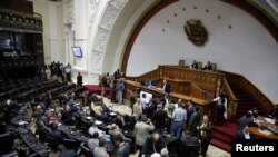 En la foto de archivo, vista general de la Asamblea Nacional de Venezuela durante una sesión en Caracas.